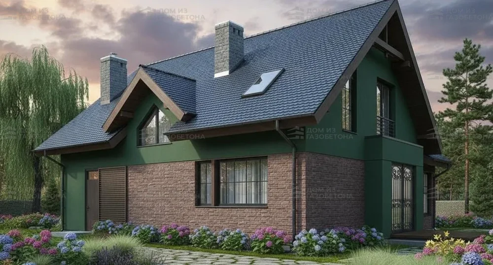 Проект Двухэтажный дом 12 на 11, 150 м2