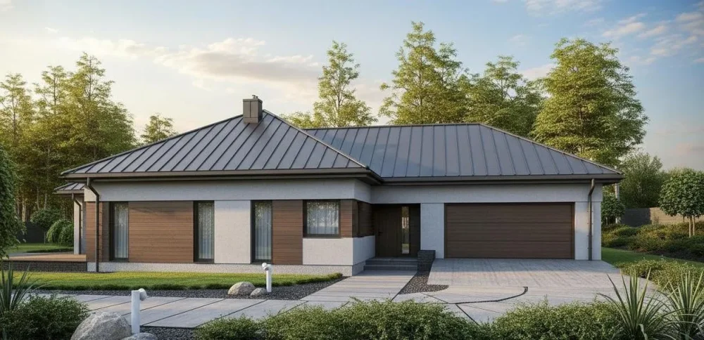 Проект Одноэтажный дом 22 на 17, 200 м2