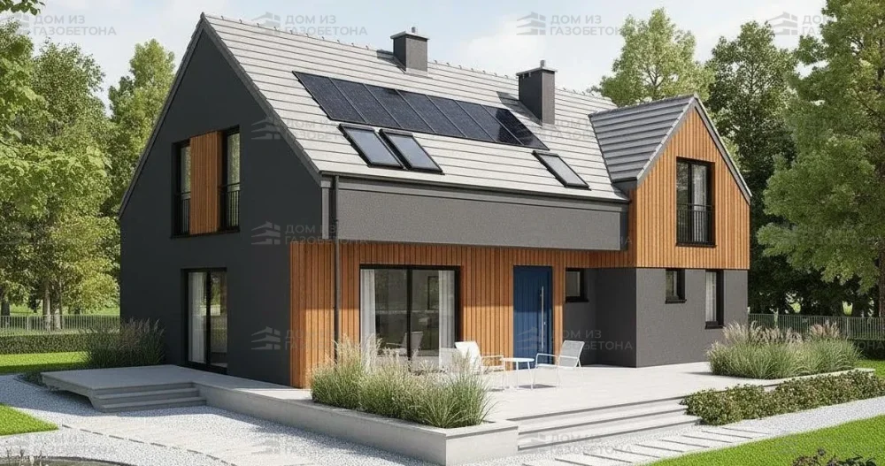 Проект Двухэтажный дом 13 на 10, 163 м2