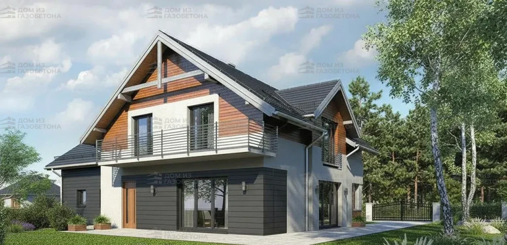 Проект Двухэтажный дом 17 на 12, 255 м2