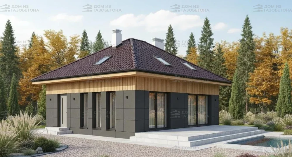 Проект Двухэтажный дом 12 на 12, 161 м2