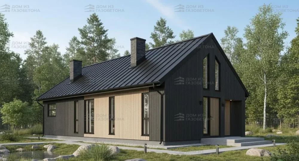 Проект Одноэтажный дом 15 на 10, 102 м2