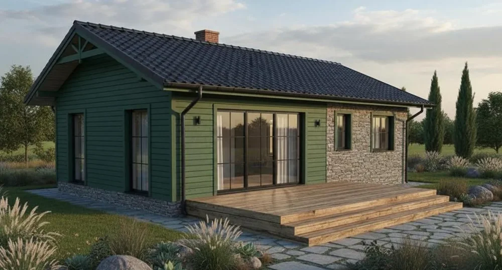 Проект Одноэтажный дом 13 на 15, 100 м2