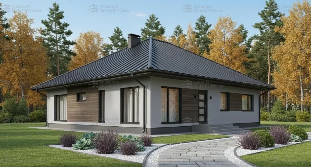 Проект Одноэтажный дом 15 на 17, 150 м2