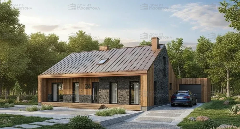 Проект Двухэтажный дом 14 на 11, 193 м2