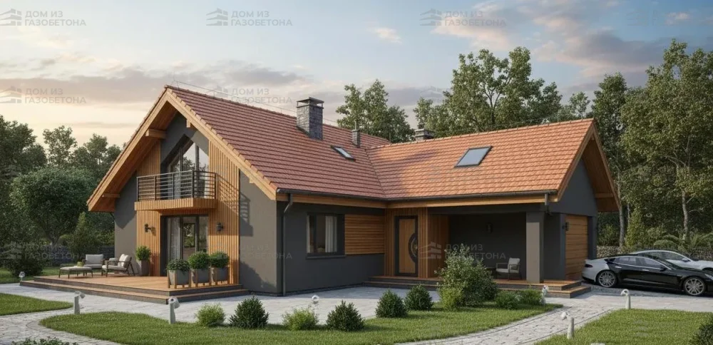 Проект Двухэтажный дом 12 на 19, 183 м2