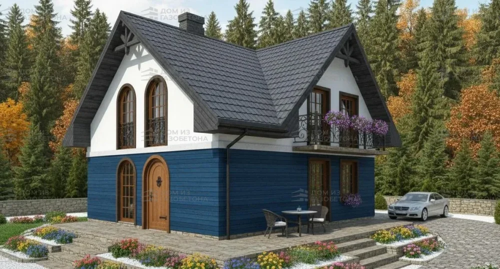 Проект Двухэтажный дом 10 на 11, 181 м2