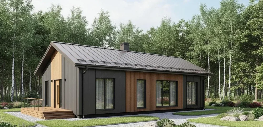 Проект Одноэтажный дом 14 на 18, 164 м2