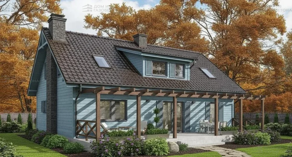 Проект Двухэтажный дом 10 на 12, 156 м2