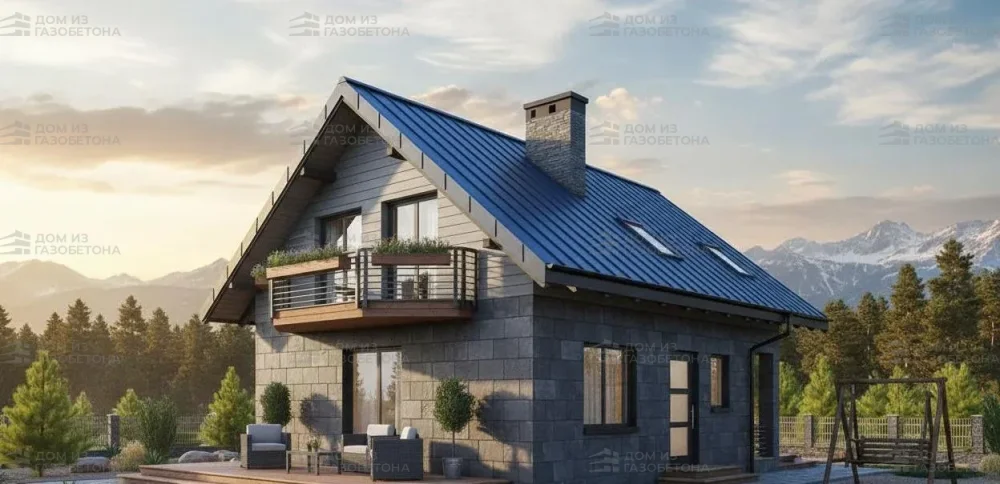 Проект Двухэтажный дом 8 на 11, 101 м2