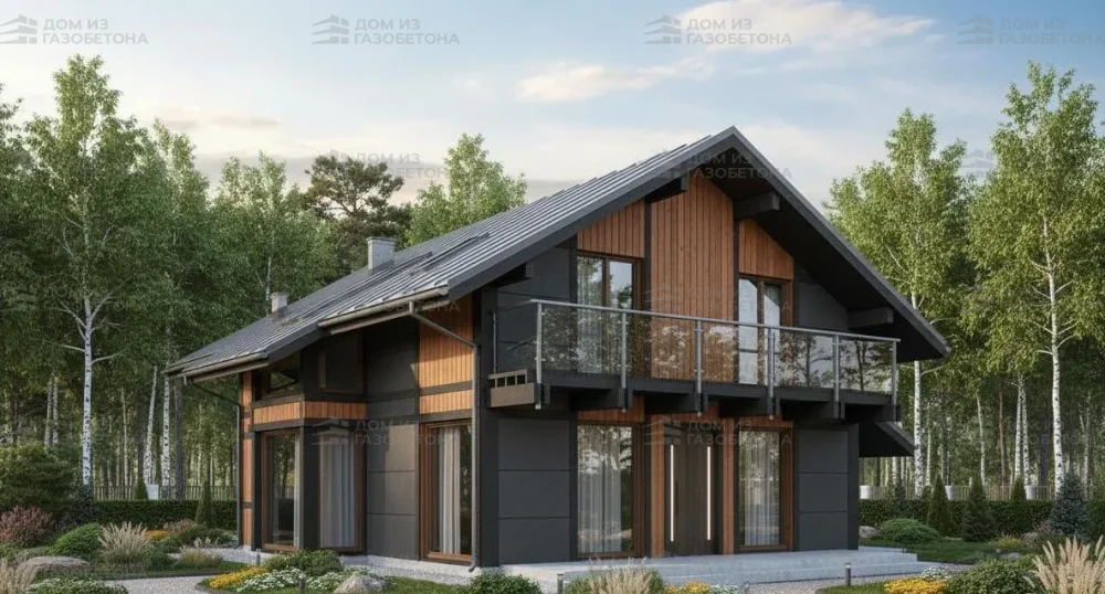 Проект Двухэтажный дом 16 на 15, 164 м2