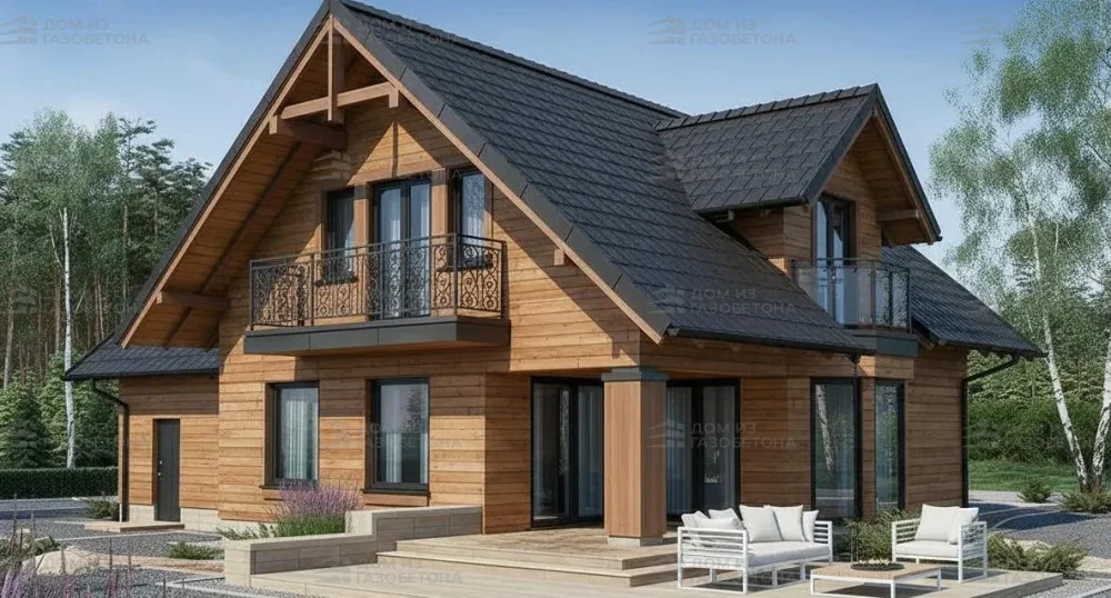 Проект Двухэтажный дом 18 на 11, 209 м2